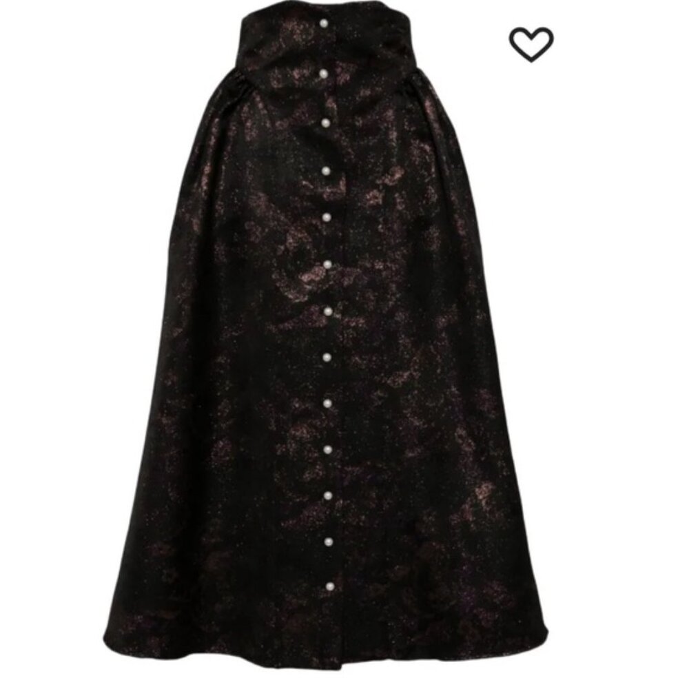 Batsheva Bella BNWOTmetallic jacquard midi skirt 6 - Picture 12 of 15
